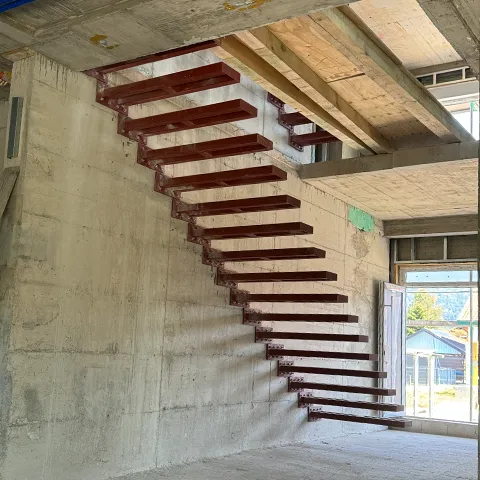 Industrijske lebdeće stepenice od čelika